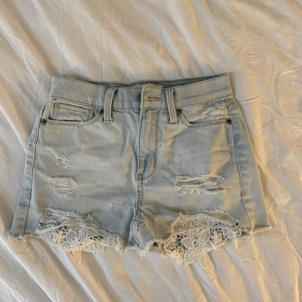 high rise shortie shorts
